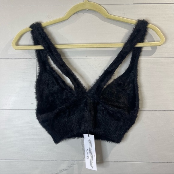 For Love & Lemons | NWT Devon Top In Black Size Medium - Picture 10 of 11